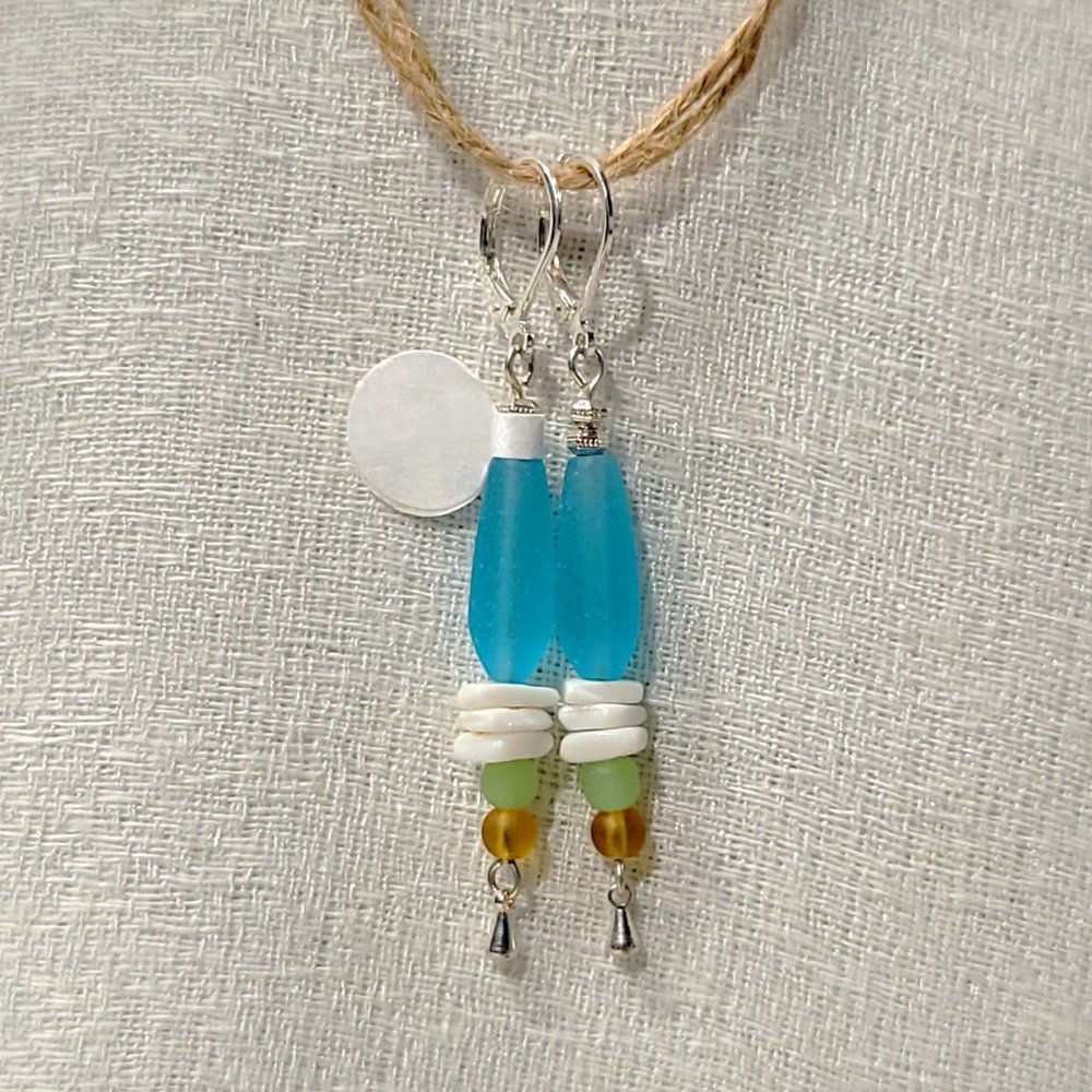 Recycled Glass Earrings